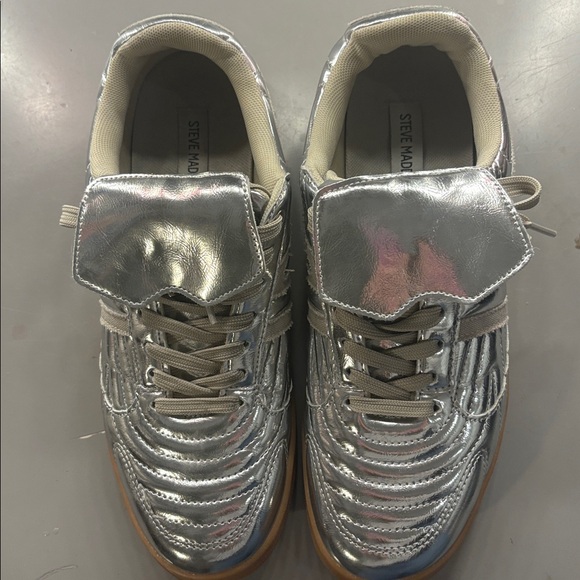 Steve Madden Silver Sneakers - Picture 4 of 7